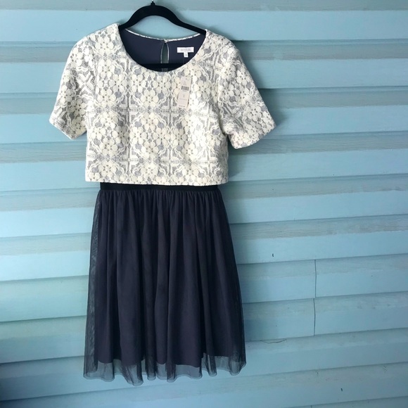 NEW Anthropologie tulle and lace dress - Picture 1 of 6